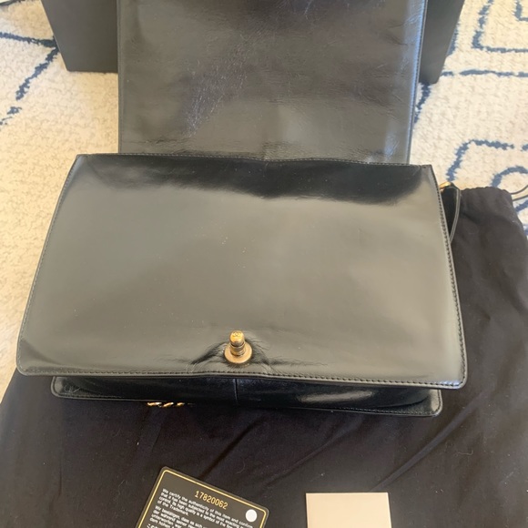 Chanel boy flap bag large gold chain - Picture 5 of 15